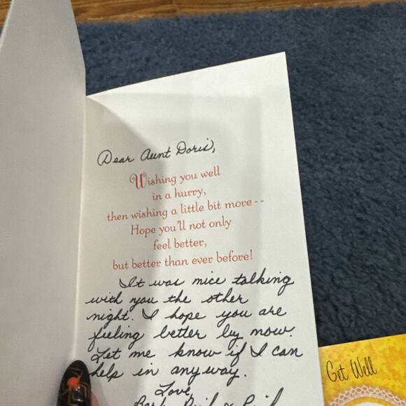 Vintage lot of 7 used get well cards - Picture 12 of 12